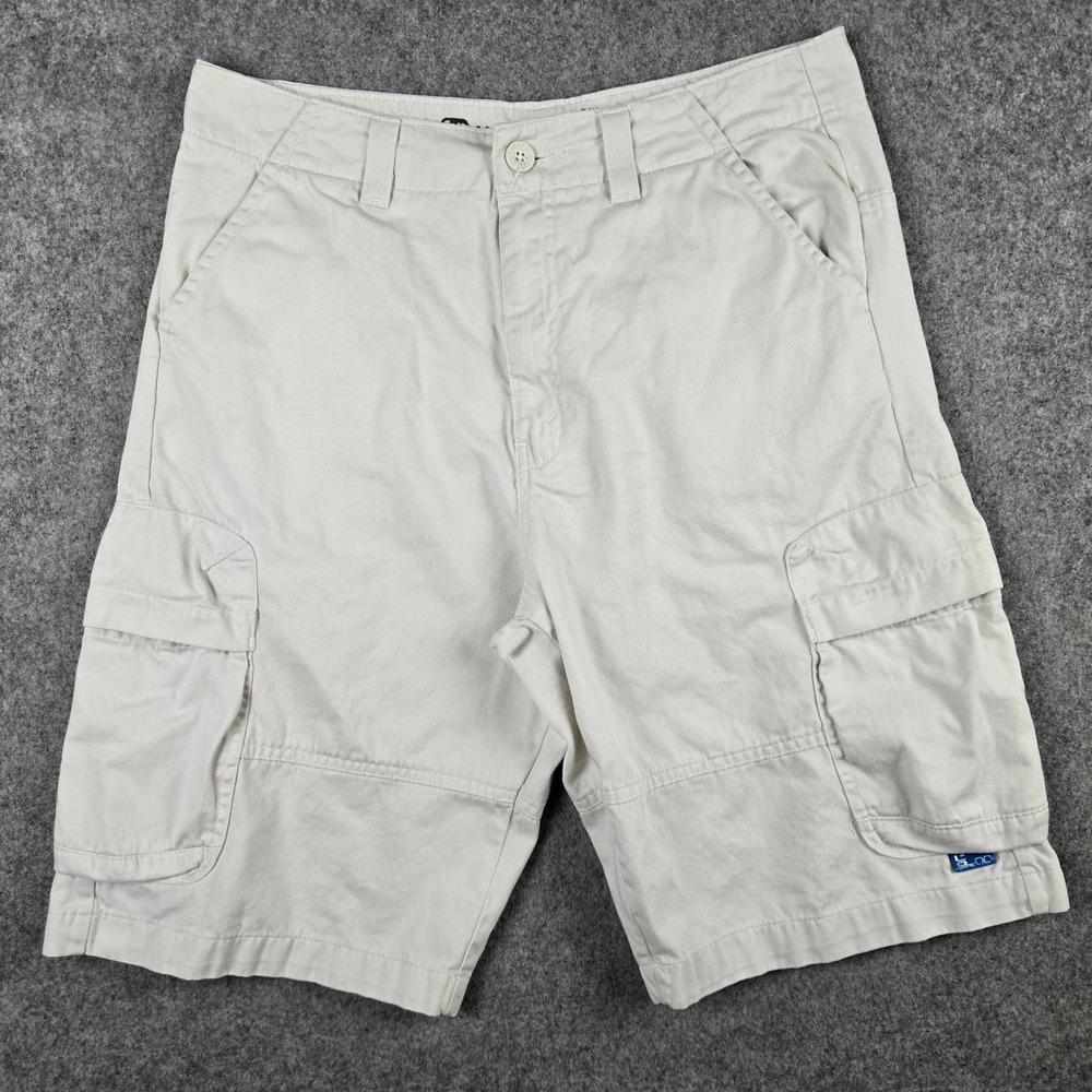 L2 Khaki 2001 Cargo Shorts Mens 31 Beige Civilian Issue Cotton Skater Cargo Y2k